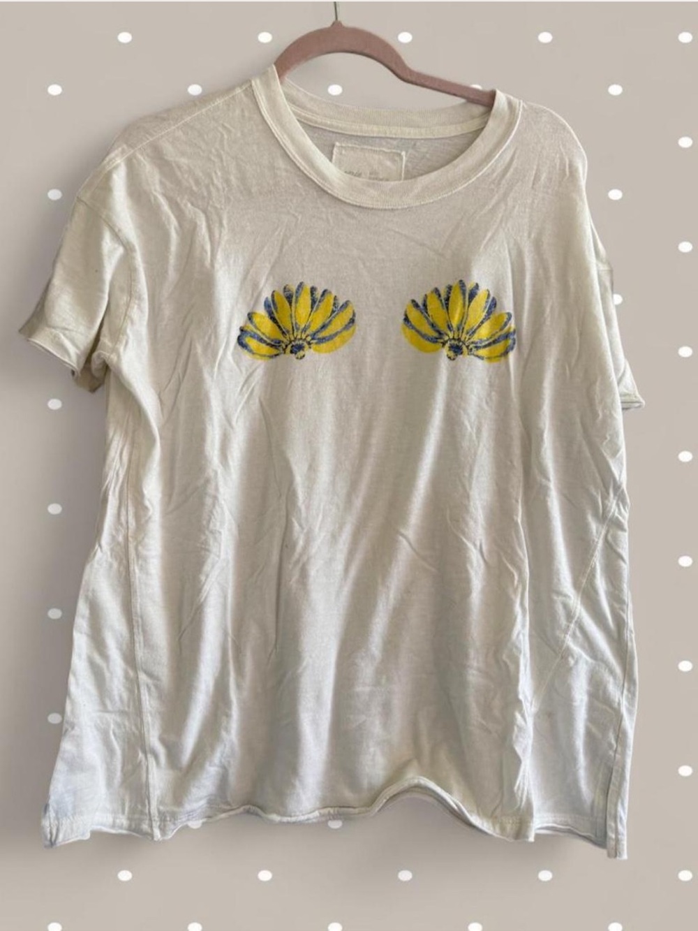 aerie Cream Short Sleeve Tee